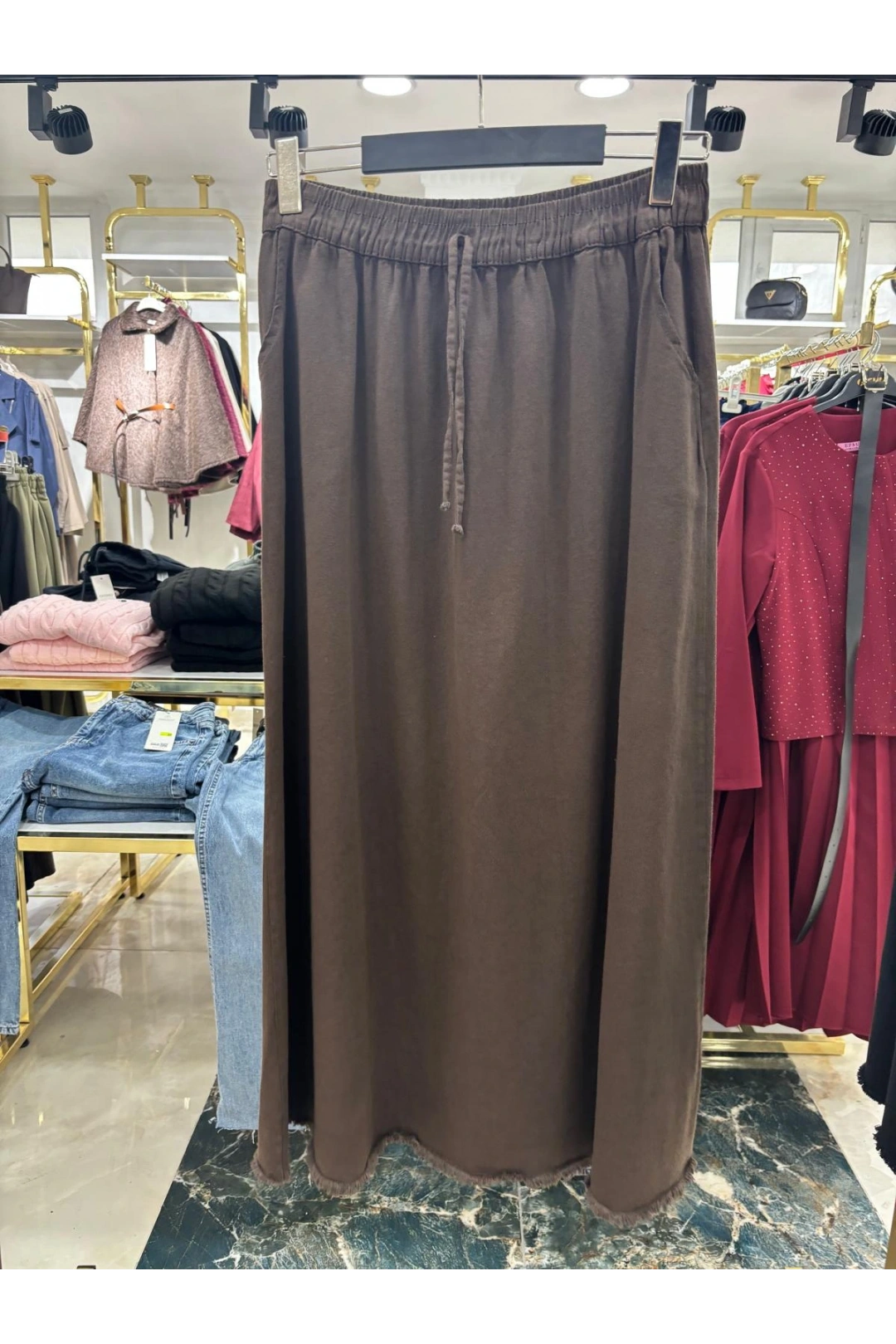 Acı Kahve Kot Etek Modelimiz