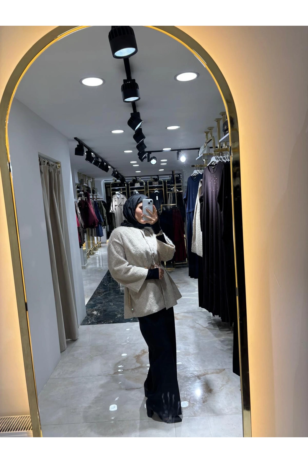 Bej Atkılı Kışlık Modelimiz