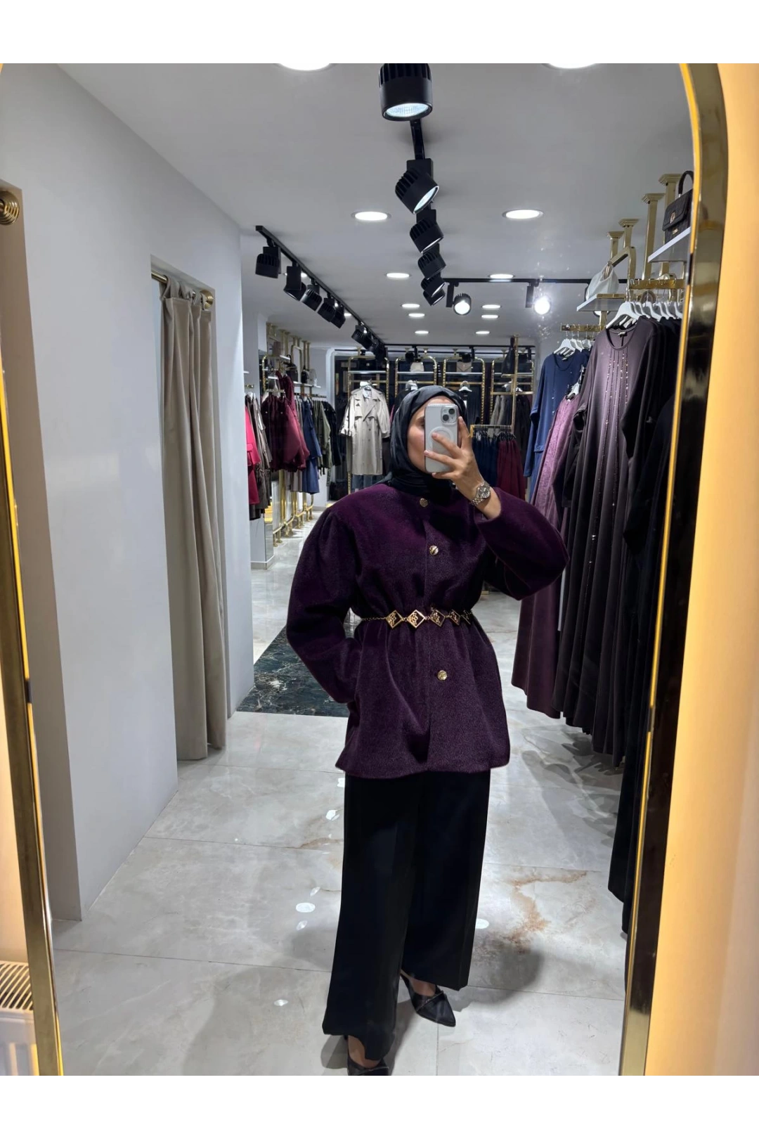 Mor Kemerli Kışlık Modelimiz