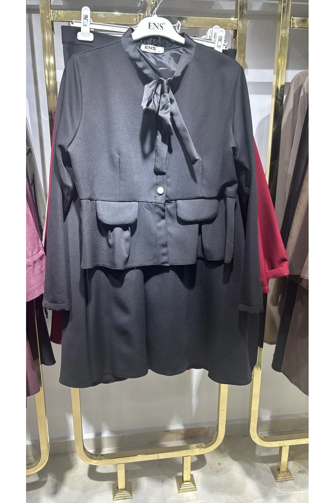 siyah double kumaş takımımız