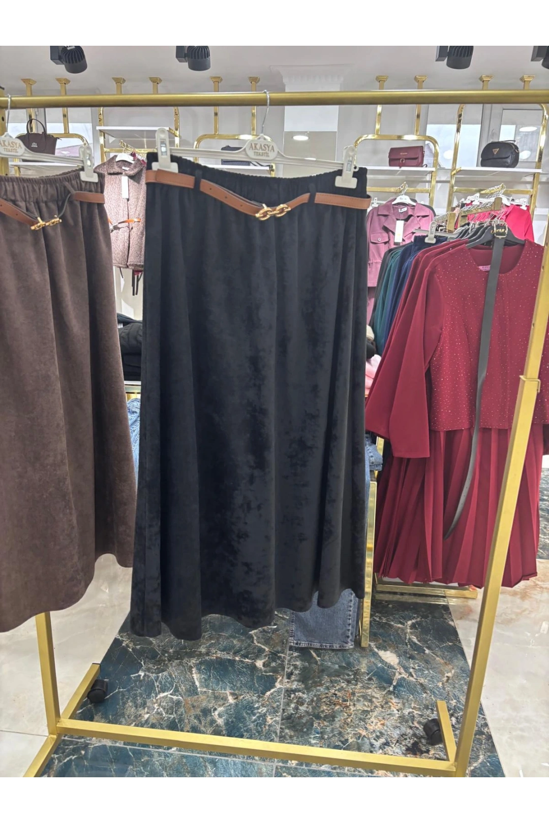 Siyah Kadife Kumaş Modelimiz