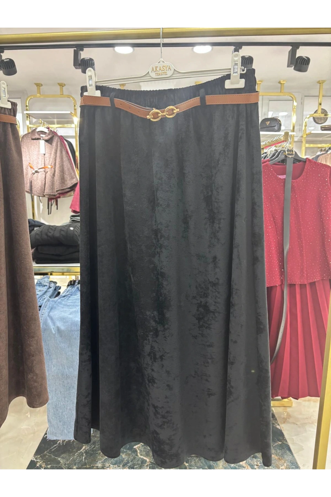 Siyah Kadife Kumaş Modelimiz