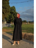 Siyah Tessettür Elbise Modelimiz
