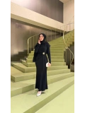 Siyah Sendi Kumaş Elbise Modelimiz