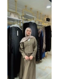Haki Yazlık Keten Takım Modelimiz