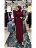 Bordo Yeni Sezon Mevsimlik Elbise Modelimiz