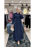 Lacivert Abaya görünümlü Elbise Modelimiz