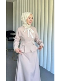 bej double kumaş takımımız