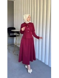 bordo double kumaş takımımız
