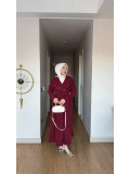 Bordo Uzun Etek Modelimiz