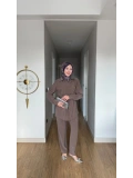 Kahve Rengi Pantolonlu Takım Mdelimiz