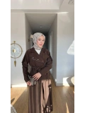 Kahve Rengi Uzun Etekli Modelimiz