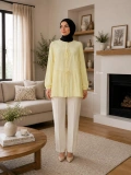 Sarı Kimono Yazlık Yeni Trend Gömlek Modelimiz
