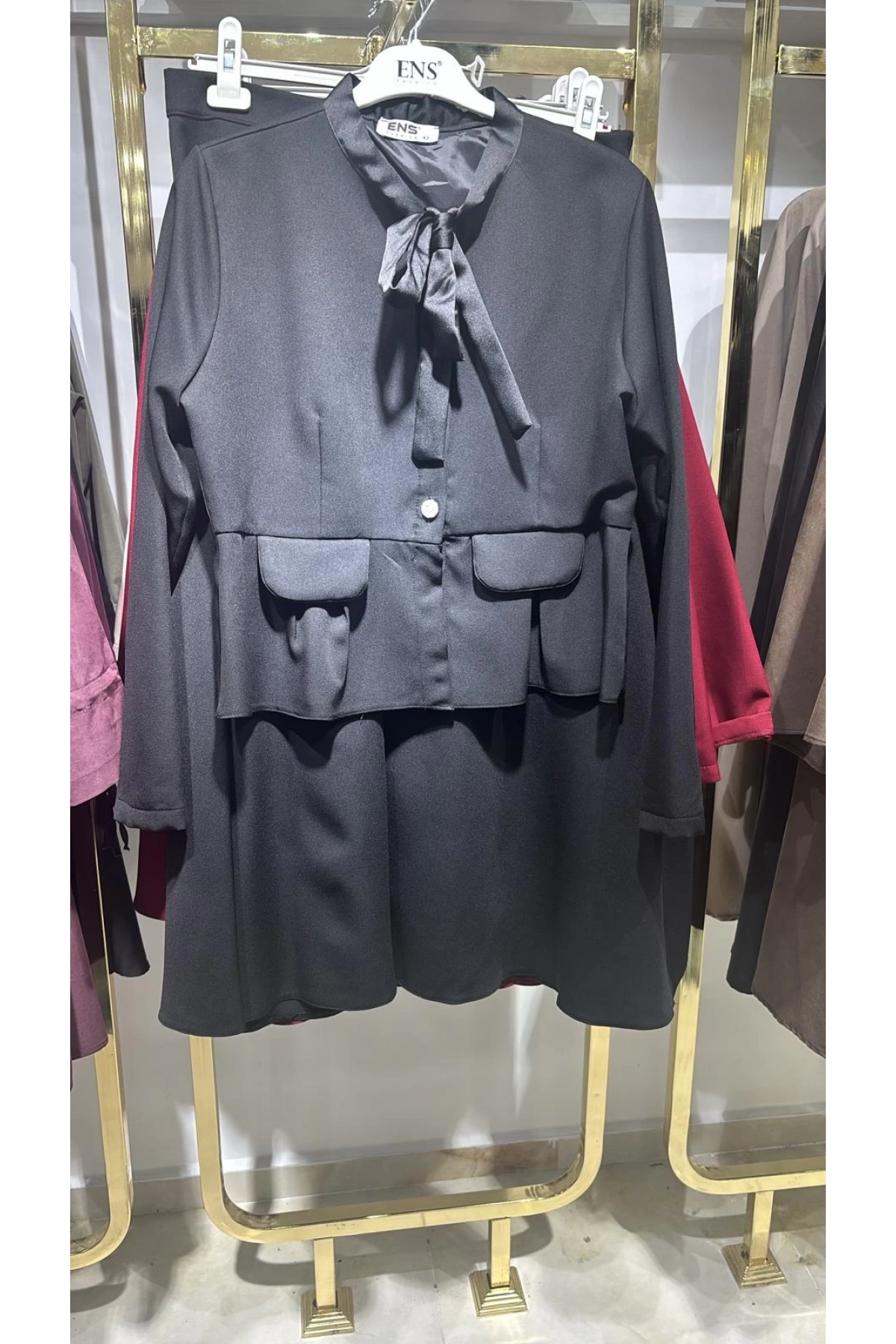 siyah double kumaş takımımız