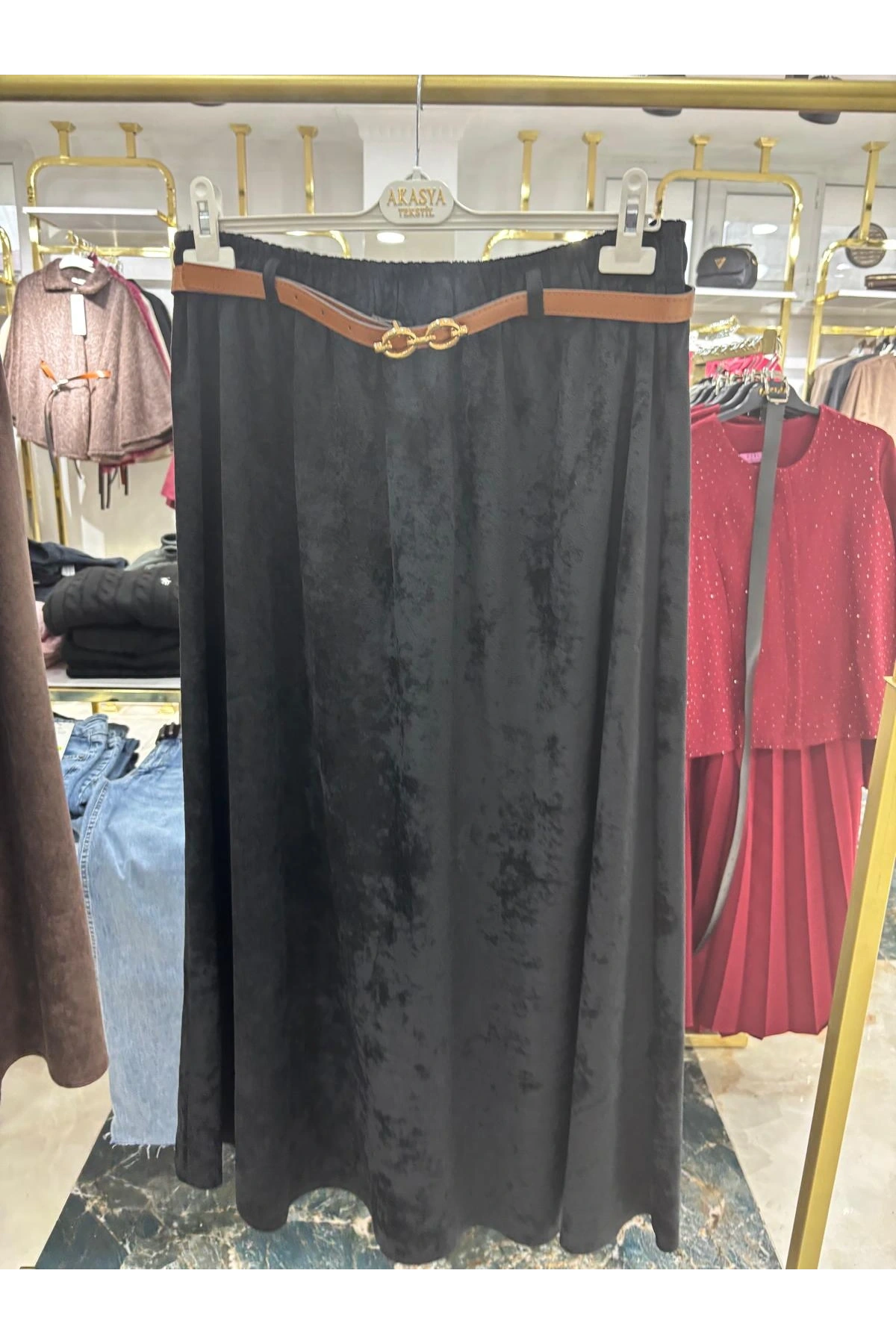 Siyah Kadife Kumaş Modelimiz