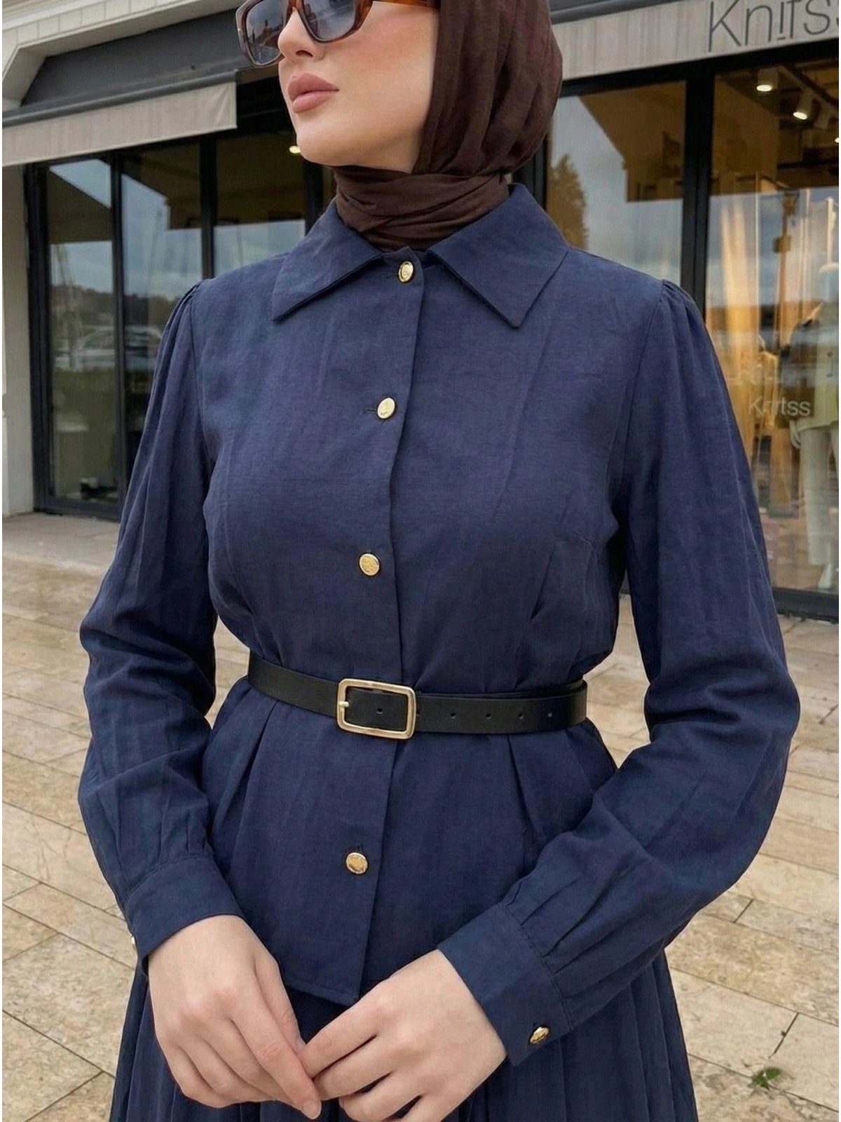Lacivert Modal Kumaş Takım Modelimiz