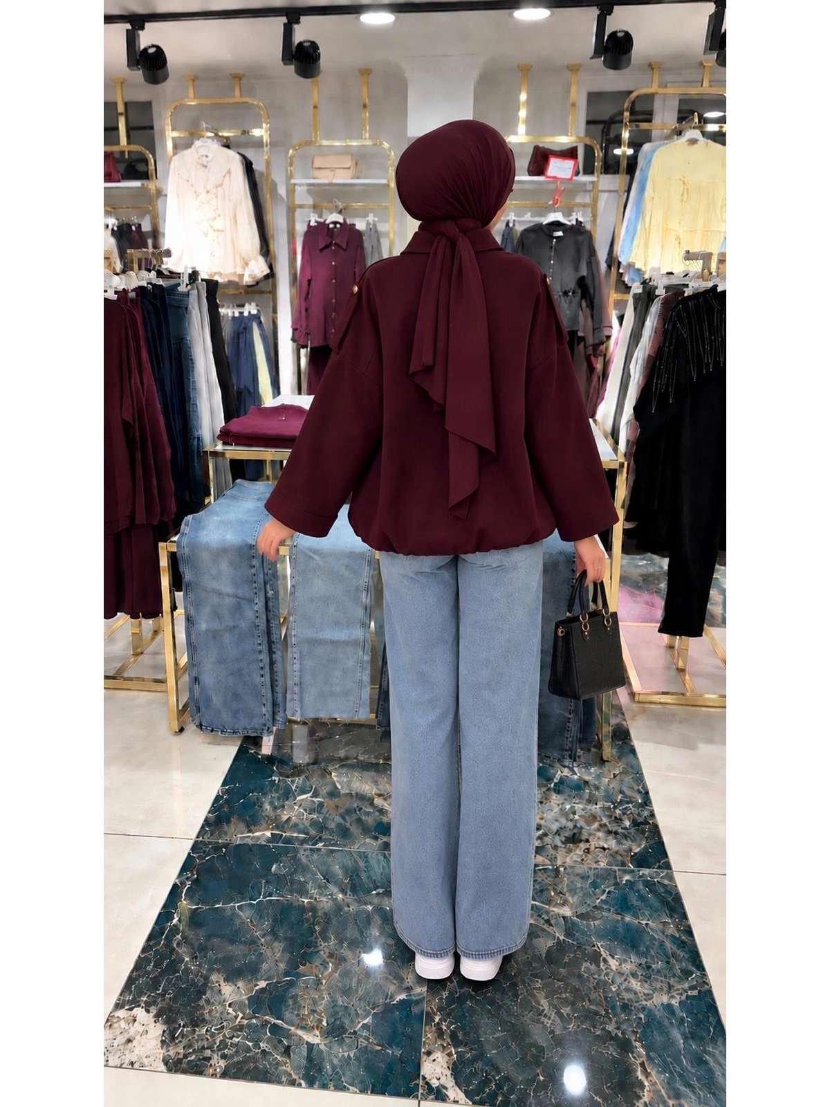Bordo Şık Kışlık Ceket Modelimiz