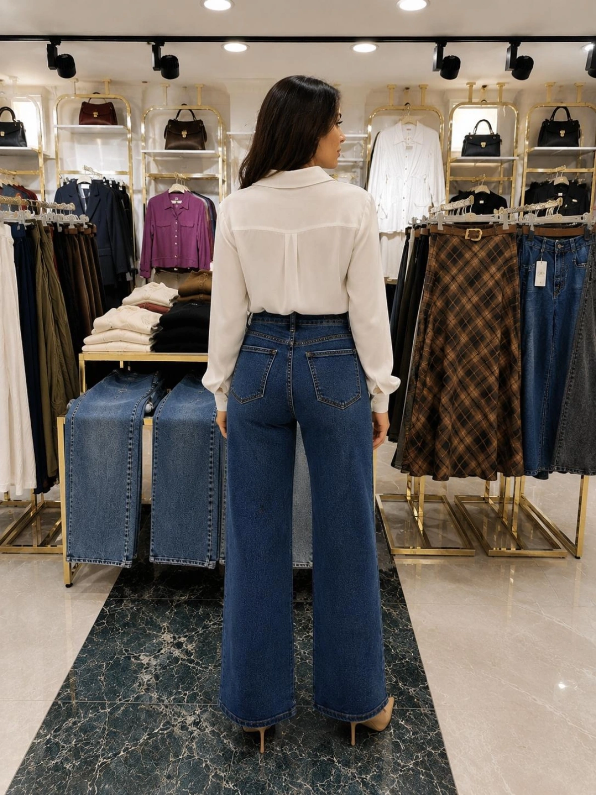 Koyu Mavi Likralı Kot pantolon Modelimiz