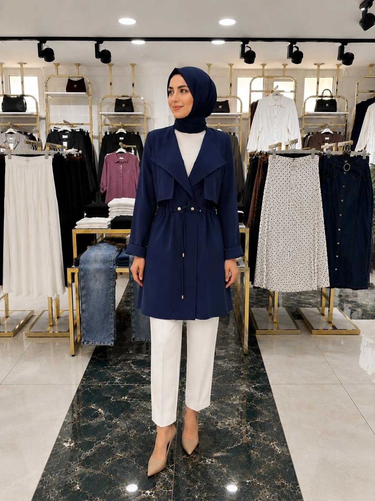 Lacivert Tunik Modelimiz