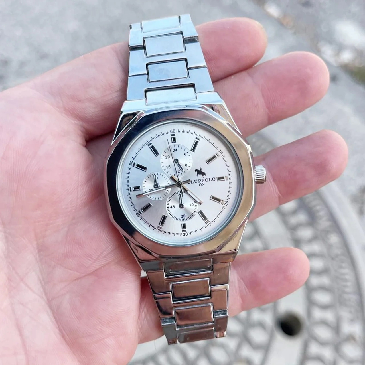 Silver Metal Kordon Erkek Saati 3489