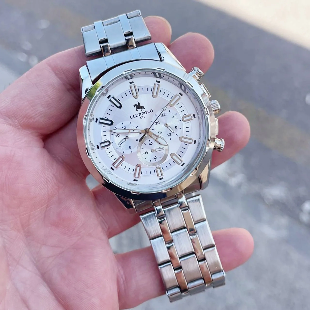 Silver Metal Kordon Erkek Saati 3498