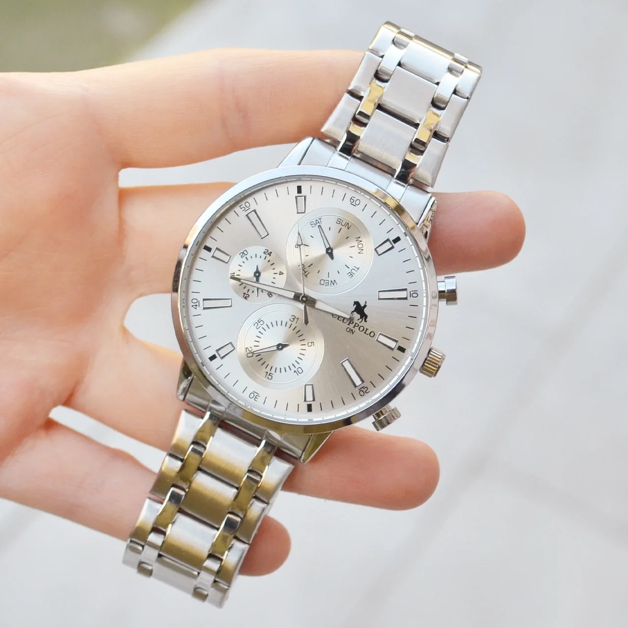 Silver Metal Kordon Erkek Saati 3733