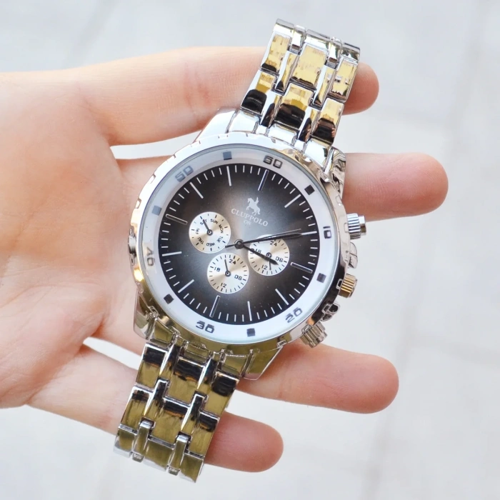 Silver Metal Kordon Erkek Saati 3731