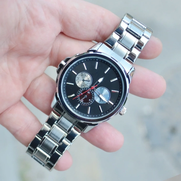 Silver Metal Kordon Erkek Saati 3853