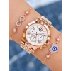 Rose Gold Metal Kordon Bayan Saat Kombini 9818