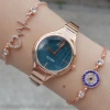 Rosegold Metal Kordon Kadın Saat Kombini 2177