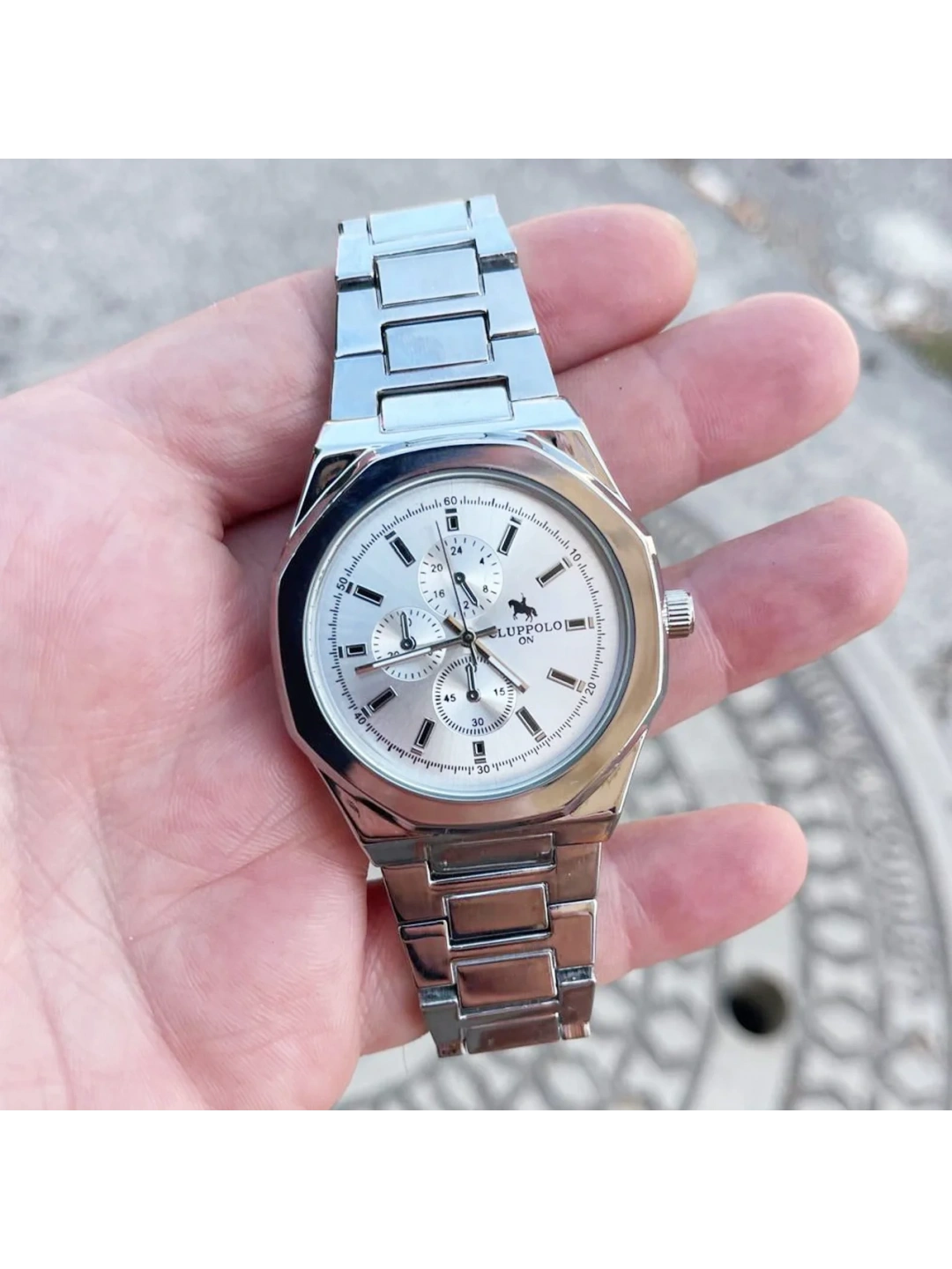Silver Metal Kordon Erkek Saati 3489
