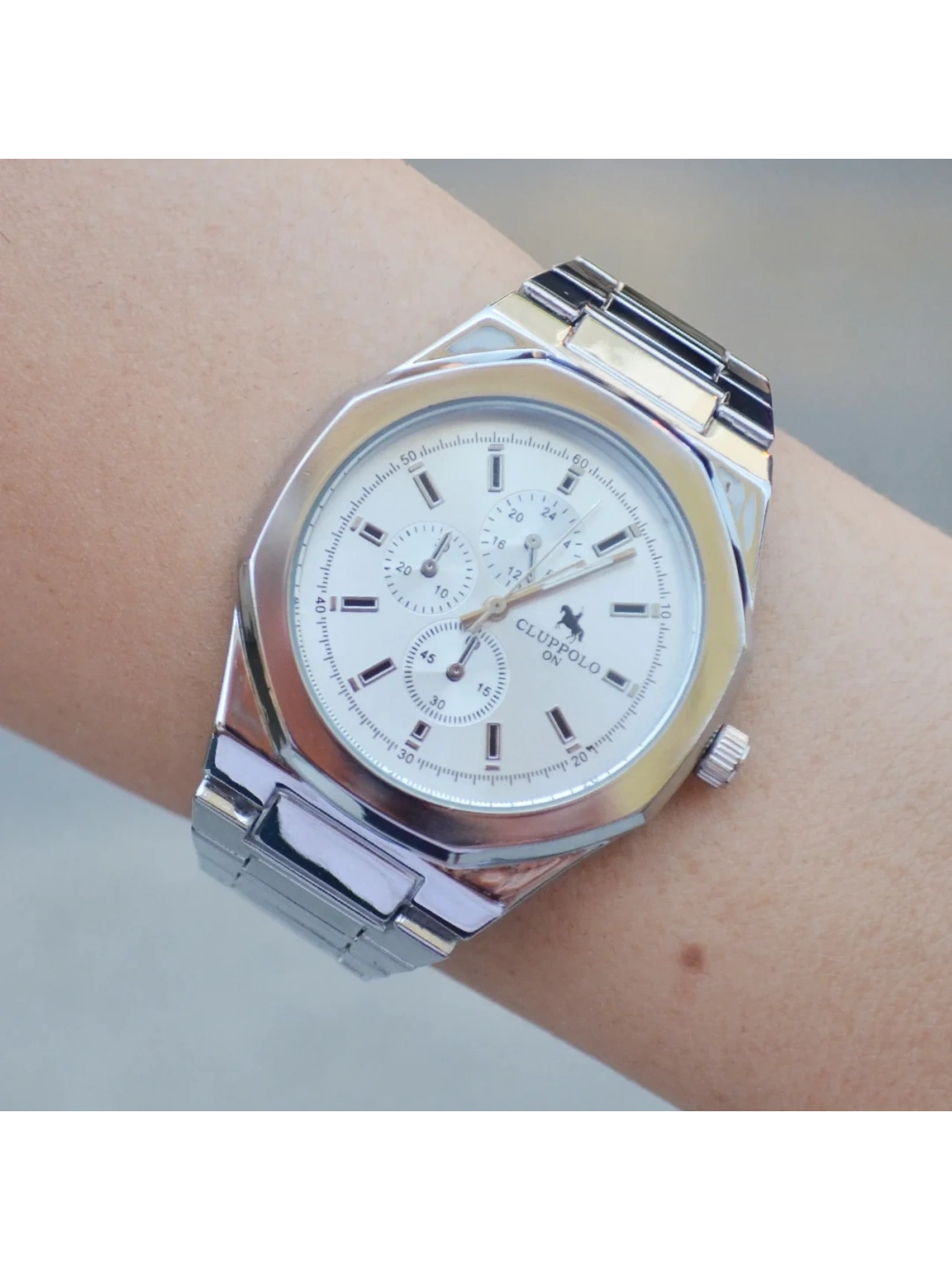 Silver Metal Kordon Erkek Saati 3489