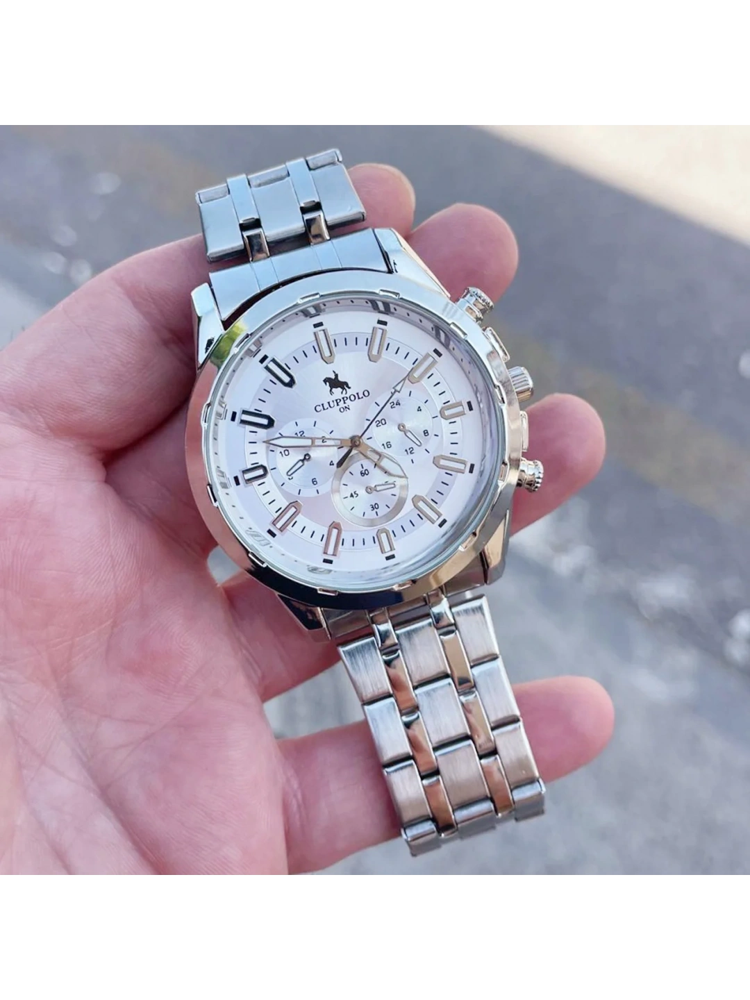 Silver Metal Kordon Erkek Saati 3498