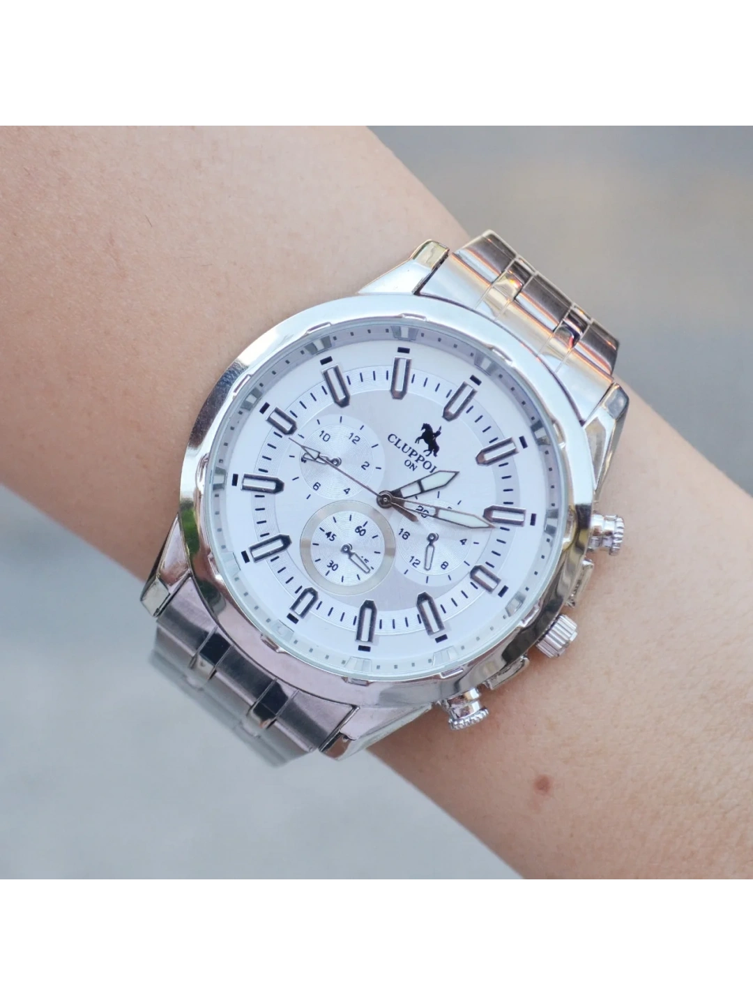 Silver Metal Kordon Erkek Saati 3498