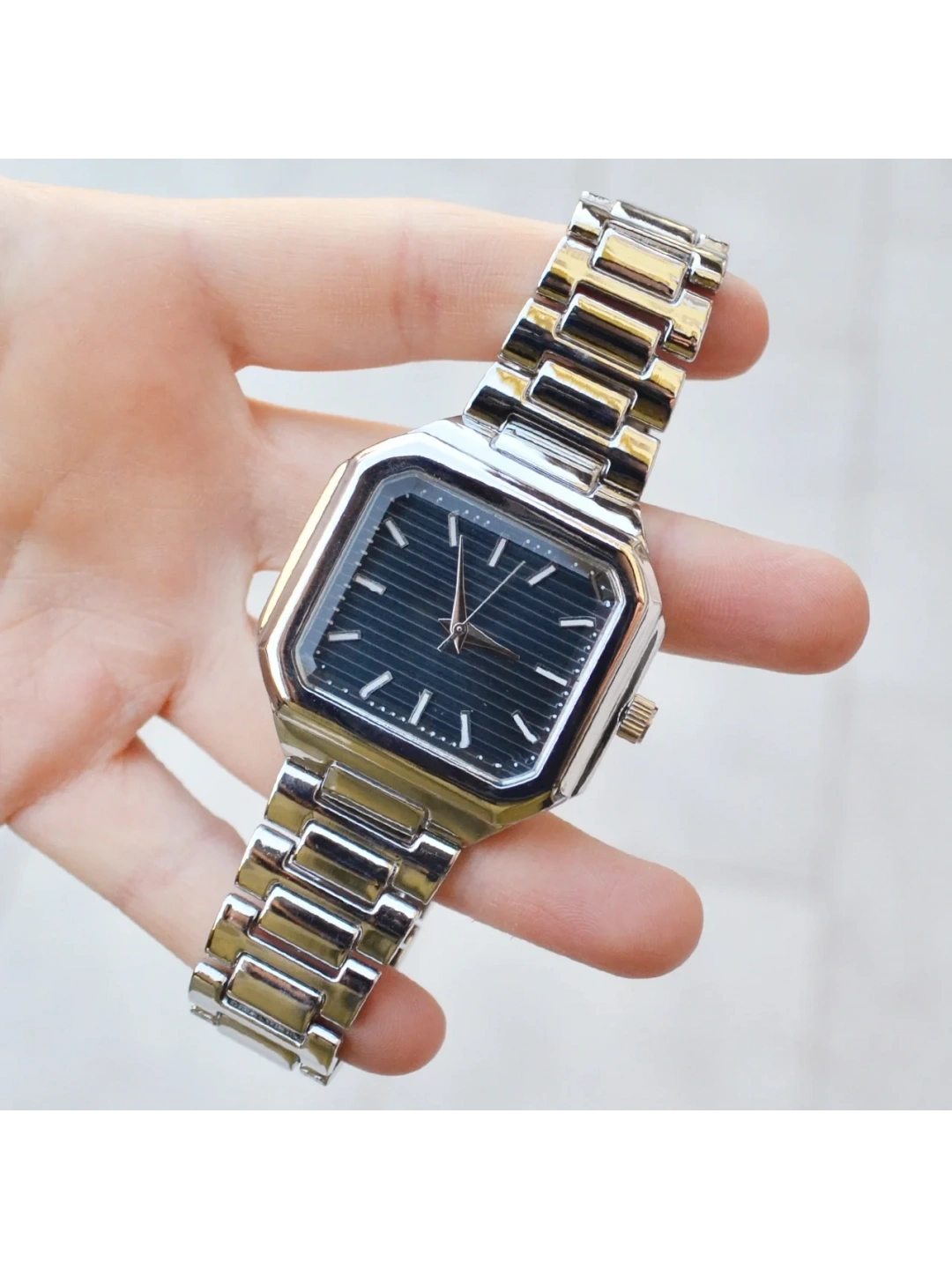 Silver Metal Kordon Erkek Saati 3739