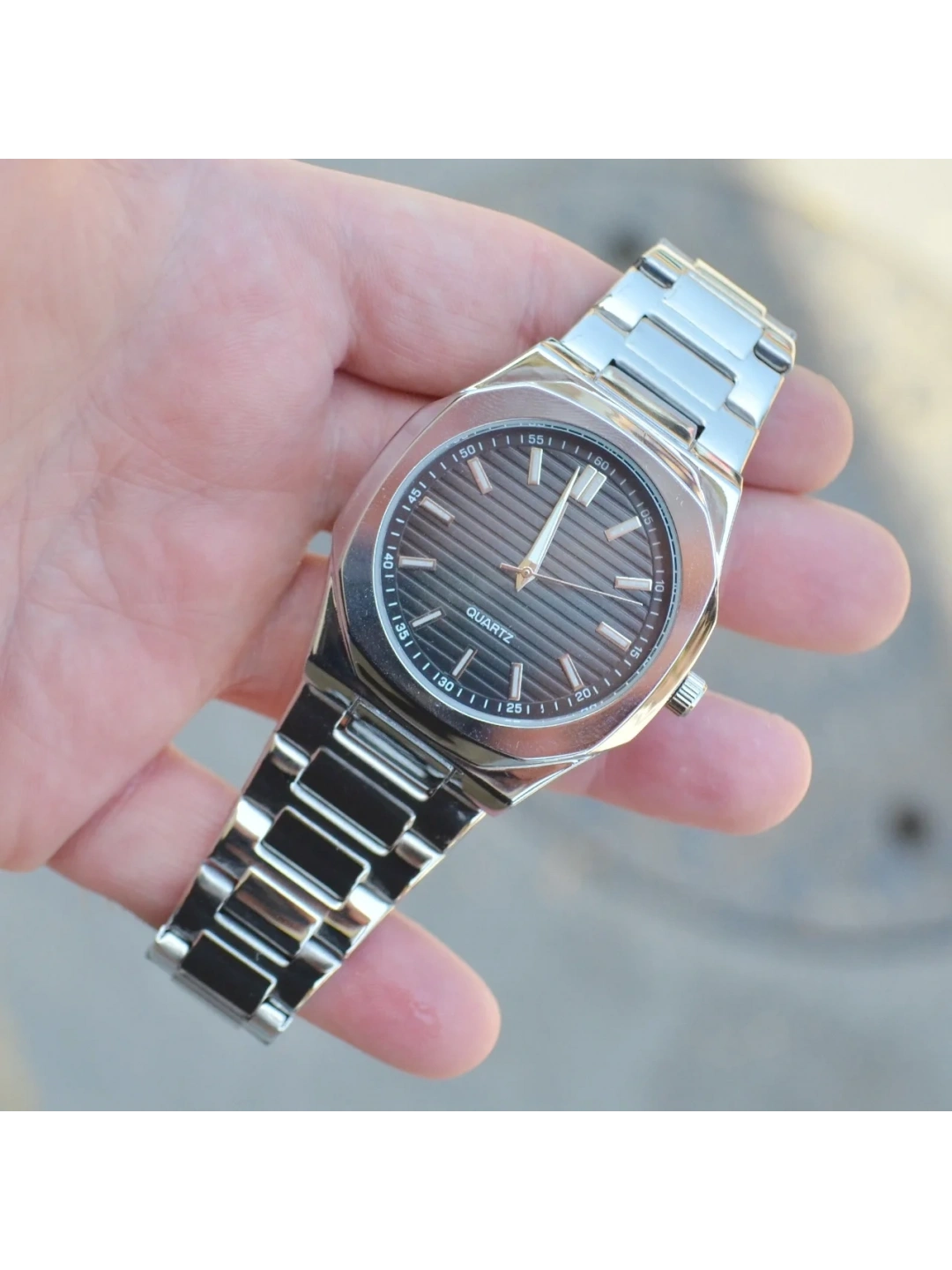 Silver Metal Kordon Erkek Saati 3852