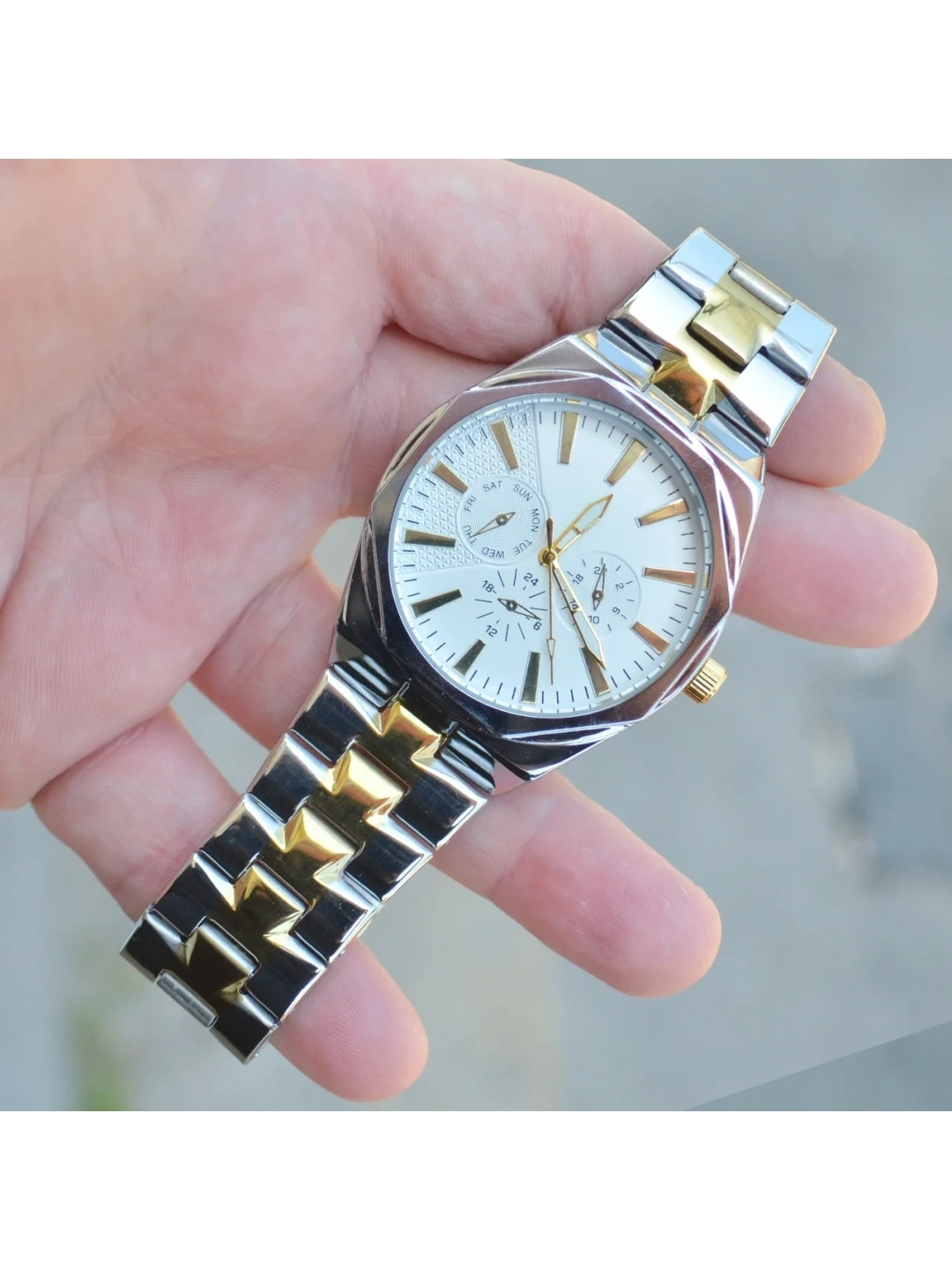 Silver Metal Kordon Erkek Saati 3860