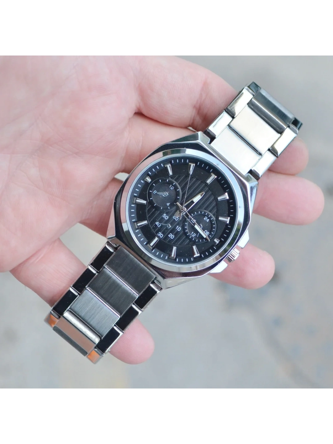 Silver Metal Kordon Erkek Saati 3861
