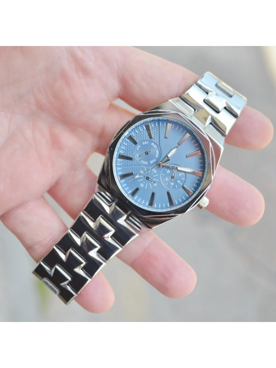 Silver Metal Kordon Erkek Saati 3862