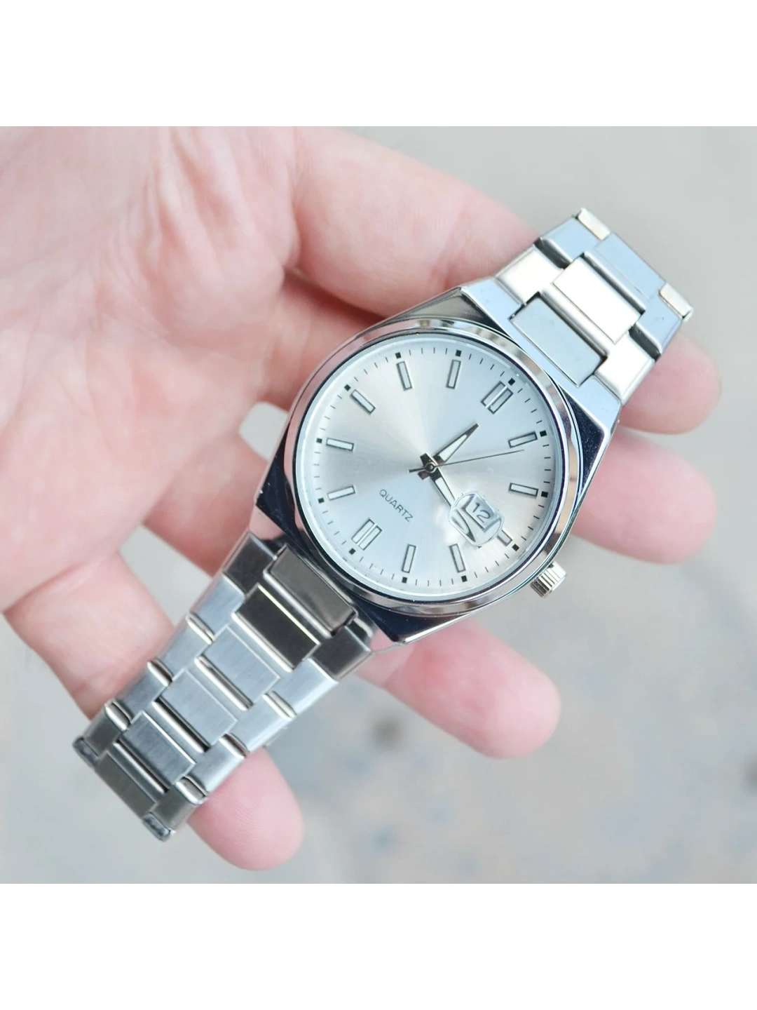 Silver Metal Kordon Erkek Saati 3863