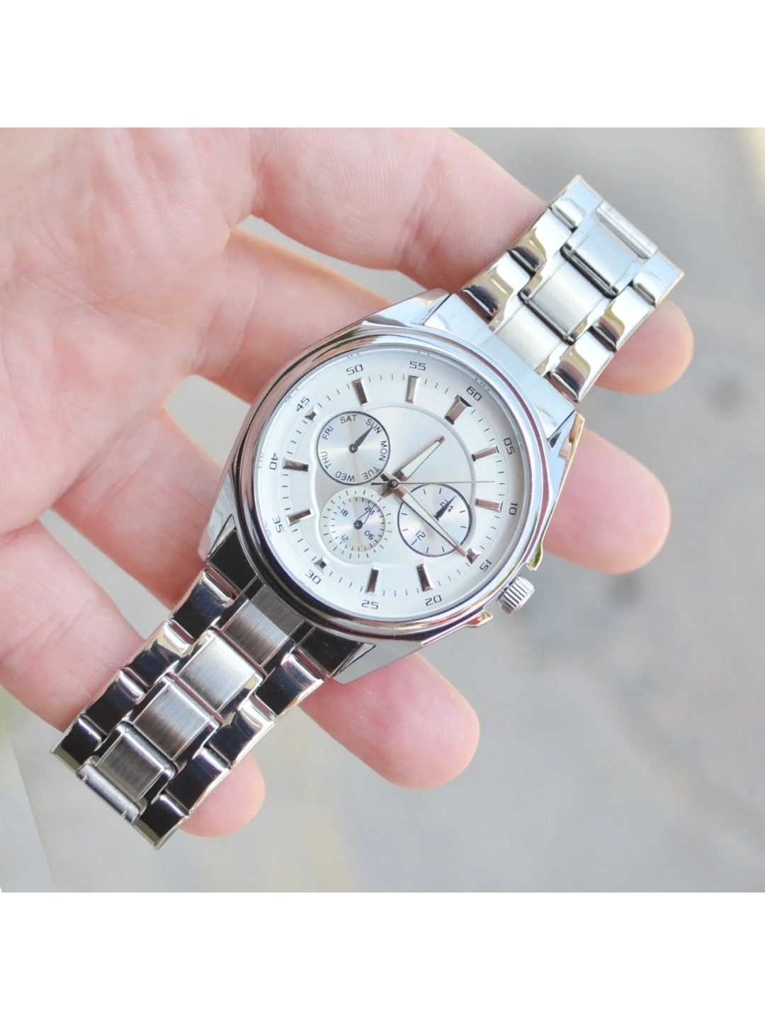 Silver Metal Kordon Erkek Saati 3864