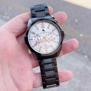 Siyah Metal Kordon Erkek Saati 3501
