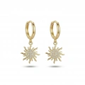 İthal Gold Güneş Küpe