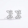 İthal Silver Kelebek Küpe