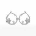 İthal Silver Yıldız Küpe
