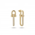 Taşlı Gold Küpe