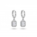 İthal Silver Baget Taşlı Küpe