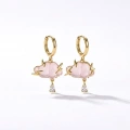 Çelik Gold Pembe Bulut Küpe