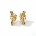 İthal Gold Düğüm Küpe