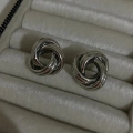 Silver Burgu Halka Küpe